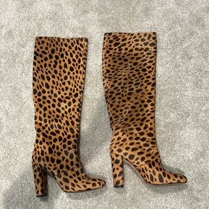 Cheetah Antonio Melani knee high boots